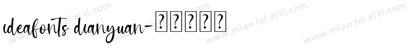 ideafonts dianyuan字体转换